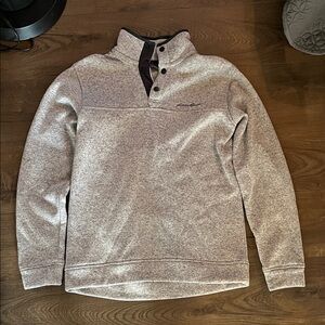 Eddie Bauer Men's Heather Gray Sweater